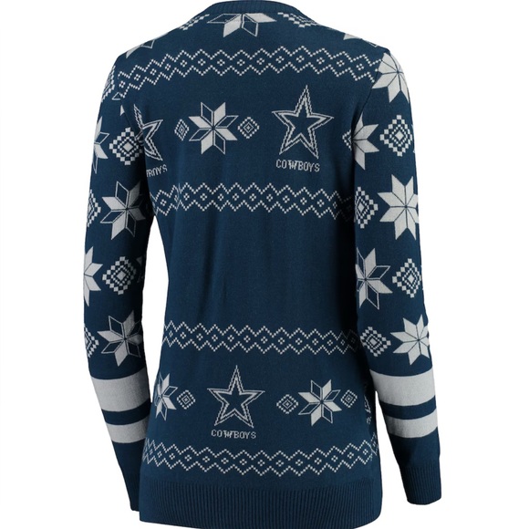 Dallas Cowboys Women’s Light-Up Christmas Sweater - Picture 4 of 4